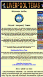 Mobile Screenshot of cityofliverpooltexas.com